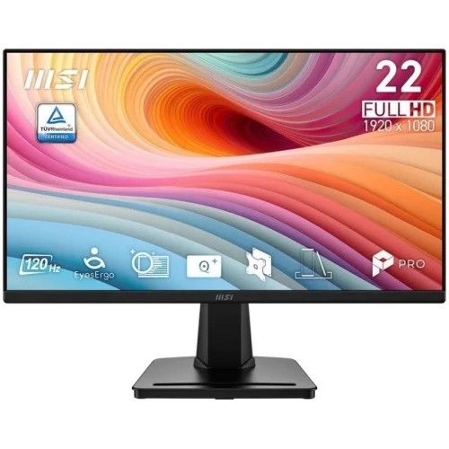 40651-MSI MONITOR PRO MP225 E12VL. 21.45" VA FLAT. 1920x1080. 120HZ. NEGRO