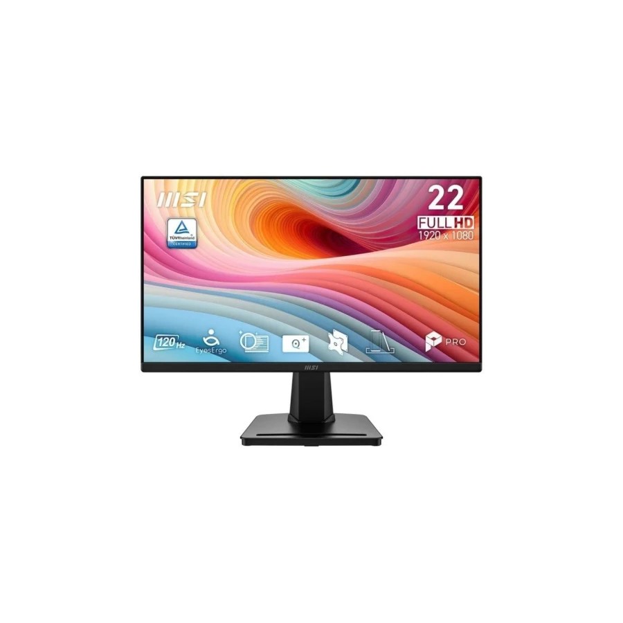 40651-MSI MONITOR PRO MP225 E12VL. 21.45" VA FLAT. 1920x1080. 120HZ. NEGRO