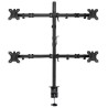 4068-Ewent EW1514 soporte de mesa para pantalla plana 81,3 cm (32") Abrazadera/Atornillado Negro