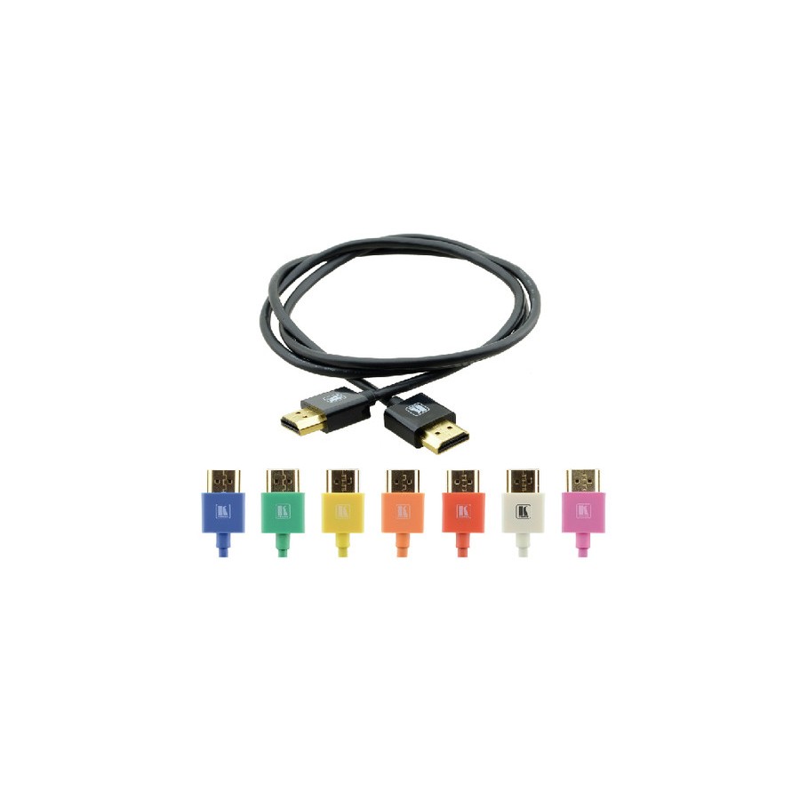 40750-KRAMER CABLE HDMI FLEXIBLE ALTA VELOCIDAD CON ETHERNET ULTRA PLANO COLOR NEGRO (C-HM/HM/PICO/BK-6)