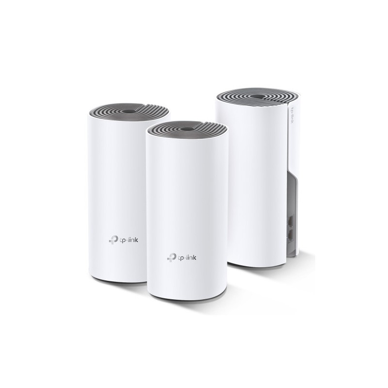 4080-TP-LINK Deco E4 (3-pack) Doble banda (2,4 GHz / 5 GHz) Wi-Fi 5 (802.11ac) Blanco, Gris 2 Interno 4080-TP-LINK Deco E4 (3-pack) Doble banda (2,4 GHz / 5 GHz) Wi-Fi 5 (802.11ac) Blanco, Gris 2 Interno
