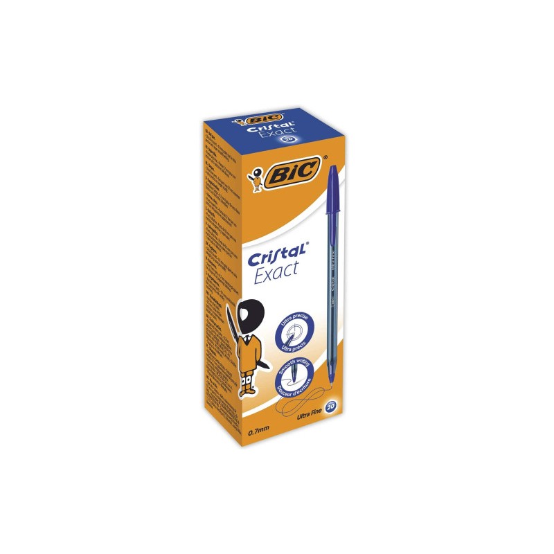 4082-BIC Cristal Exact Azul Boligrafo Ultrafino 20 pieza(s) 4082-BIC Cristal Exact Azul Boligrafo Ultrafino 20 pieza(s)