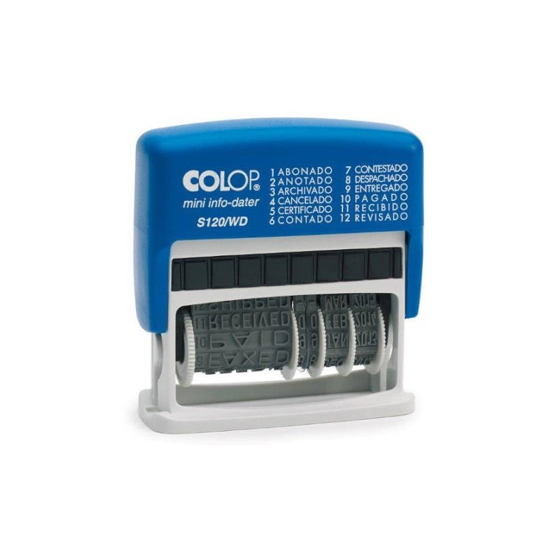 4100-SELLO DE ENTINAJE S 120/WD FORMULA/FECHA 4MM ESPANOL AZUL/BICOLOR COLOP 104961 4100-SELLO DE ENTINAJE S 120/WD FORMULA/FECHA 4MM ESPANOL AZUL/BICOLOR COLOP 104961