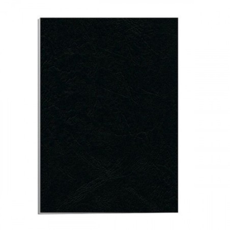 412-PACK 50 PORTADAS CARTON A4 750 GR. NEGRO FELLOWES 5135701