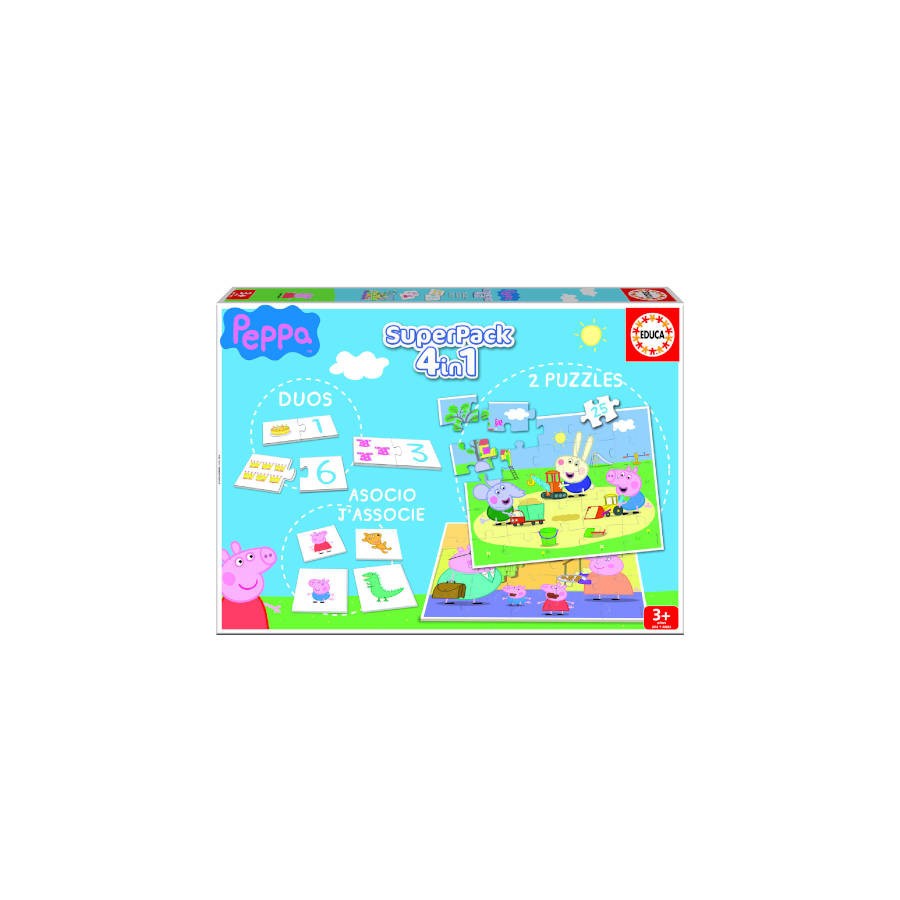 4179-JUEGO EDUCA SUPERPACK PEPPA PIG +3 ANOS EDUCA BORRAS 16229 4179-JUEGO EDUCA SUPERPACK PEPPA PIG +3 ANOS EDUCA BORRAS 16229