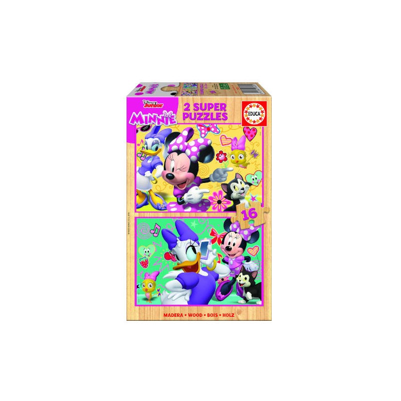 4186-PUZZLE MADERA MINNIE HAPPY HELPERS 2X16 PIEZAS EDUCA BORRAS 4186-PUZZLE MADERA MINNIE HAPPY HELPERS 2X16 PIEZAS EDUCA BORRAS