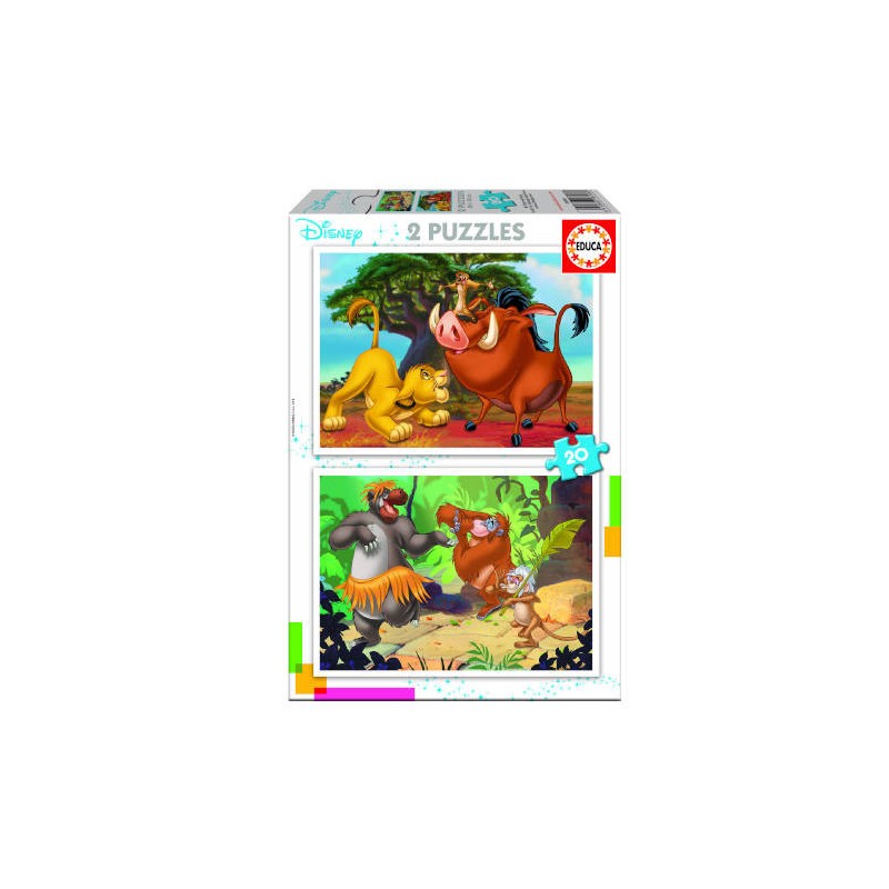 4195-PUZZLE INFANTIL 2x20 DISNEY ANIMALS DE 3-5 ANOS EDUCA BORRAS 18103 4195-PUZZLE INFANTIL 2x20 DISNEY ANIMALS DE 3-5 ANOS EDUCA BORRAS 18103