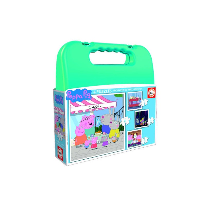 4200-MALETA PUZZLES PROGRESIVOS PEPPA PIG 6-9-12-16 DE 3-5 ANOS EDUCA BORRAS 18112 4200-MALETA PUZZLES PROGRESIVOS PEPPA PIG 6-9-12-16 DE 3-5 ANOS EDUCA BORRAS 18112
