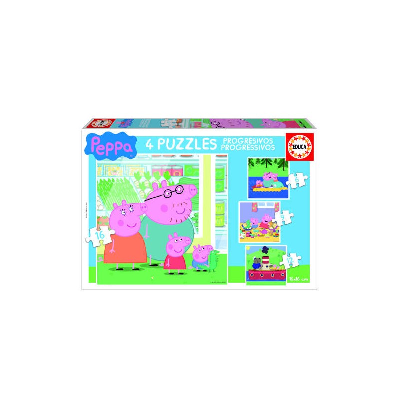 4201-PUZZLE PROGRESIVOS PEPPA PIG 6-9-12-16 DE 3-5 ANOS EDUCA BORRAS 15918 4201-PUZZLE PROGRESIVOS PEPPA PIG 6-9-12-16 DE 3-5 ANOS EDUCA BORRAS 15918