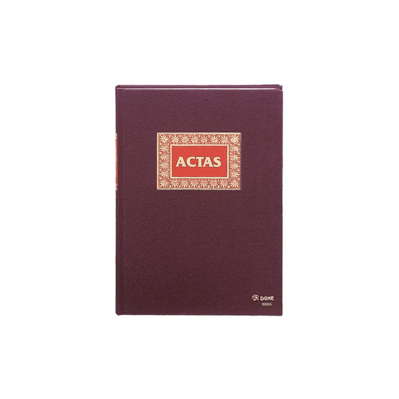 4215-LIBRO DE ACTAS ACTAS FOLIO NATURAL 100 HOJAS NUMERADAS DOHE 09905
