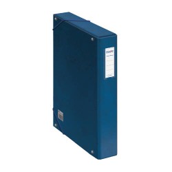 4233-CAJAS DE PROYECTOS CARTON FORRADO LOMO DE 5 CM AZUL CON ETIQUETA 245X350X50 DOHE 09728