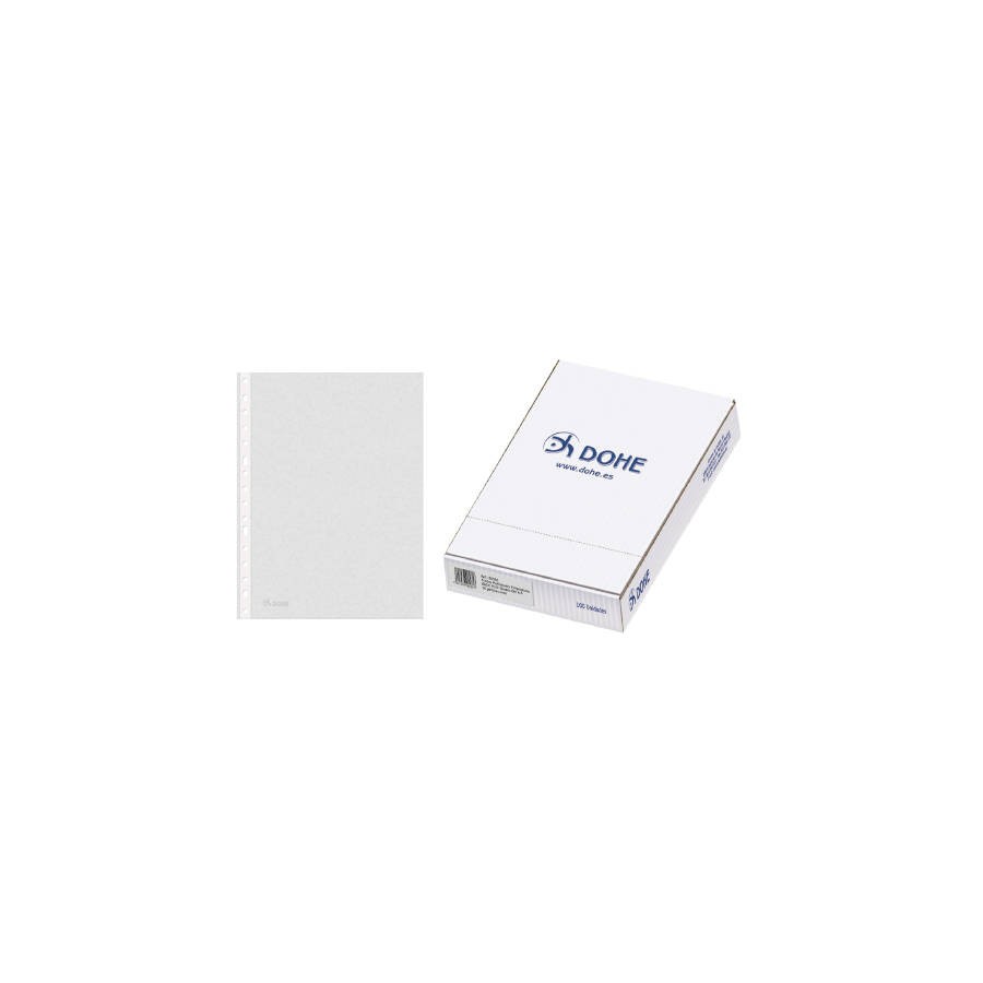 4258-CAJA 100 FUNDAS MULTITALADRO BASIC PLUS A4 235X305 DOHE 90581