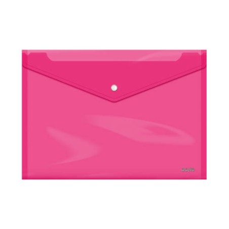 4268-SOBRES POLIPROPILENO BROCHE ROSA FOLIO APAISADO 335X235 DOHE 91477