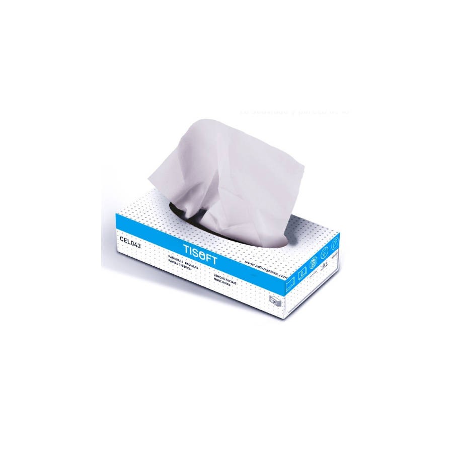 4304-CAJA DE 100 PANUELOS FACIALES TISOFT CE498