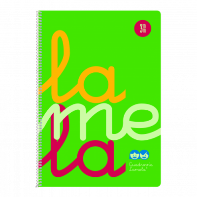 CUADERNO FOLIO PLASTIC RAYADO 3 MM 80 HOJAS 90 GRS VERDE LAMELA 7FTP003V