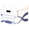 441-Fellowes 4460801 caja de almacenaje Rectangular Papel Azul, Blanco