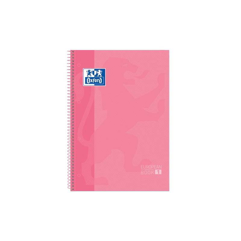 4444-Oxford Europeanbook 1 cuaderno y block A4+ 80 hojas Rosa