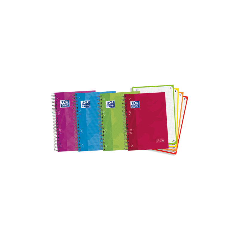 4450-Oxford Europeanbook 4 cuaderno y block A5 120 hojas Colores surtidos 4450-Oxford Europeanbook 4 cuaderno y block A5 120 hojas Colores surtidos