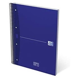 4476-CUADERNO EUROPEANBOOK 1 TAPA EXTRADURA A4+ 80 HOJAS 5X5 COLOR AZUL ESSENTIALS OXFORD 100430421