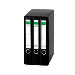 4506-Elba Modulos Rado Top carpeta de carton A4 Negro