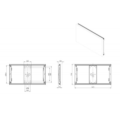 VOGELS GAMA PROFESIONAL POW 1602 OUTDOOR WALL MOUNT FOR LG 55XE4F POW 1602