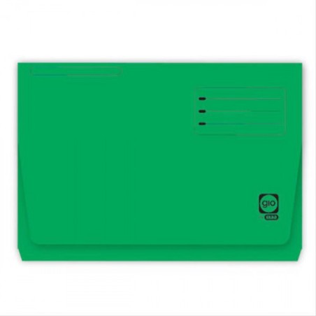 4531-SUBCARPETA CON BOLSA Y SOLAPA INTENSAS 320 GRS FOLIO COLOR VERDE GIO 400040685