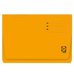 4532-SUBCARPETA CON BOLSA Y SOLAPA INTENSAS 320 GRS FOLIO COLOR AMARILLO GIO 400040683