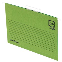 4560-CARPETA COLGANTE CAJON VISOR CORTO CRISTAL FOLIO LOMO V COLOR VERDE GIO 400021957