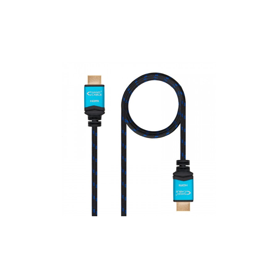 4577-Nanocable Cable HDMI V2.0 4K@60GHz 18 Gbps A/M-A/M, negro, 0.5 m. 4577-Nanocable Cable HDMI V2.0 4K@60GHz 18 Gbps A/M-A/M, negro, 0.5 m.