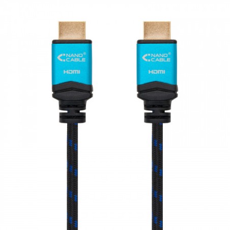 4582-Nanocable Cable HDMI V2.0 4K@60GHz 18 Gbps A/M-A/M, negro, 2.0 m.