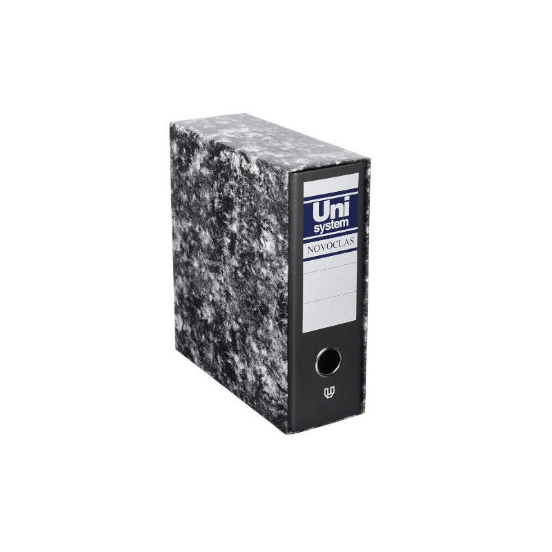 4587-CAJA PARA ARCHIVADOR 1/4A NOVOCLAS COLOR NEGRO UNISYSTEM NOVOCLAS 7350010