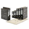 4591-ARCHIVADOR NOVOCLAS 1/4A 65MM CON RADO COLOR NEGRO UNISYSTEM NOVOCLAS 7359110