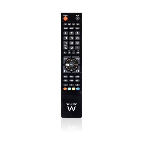 4663-Ewent EW1570 mando a distancia DTT, DVD/Blu-ray, Proyector, SAT, STB, Altavoz para barra de sonido, TV, Universal,