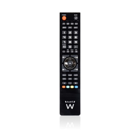 4663-Ewent EW1570 mando a distancia DTT, DVD/Blu-ray, Proyector, SAT, STB, Altavoz para barra de sonido, TV, Universal,