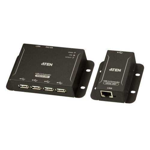 4757-ATEN Extensor USB 2.0 por Cat 5 con hub de cuatro puertos (hasta 50 m)