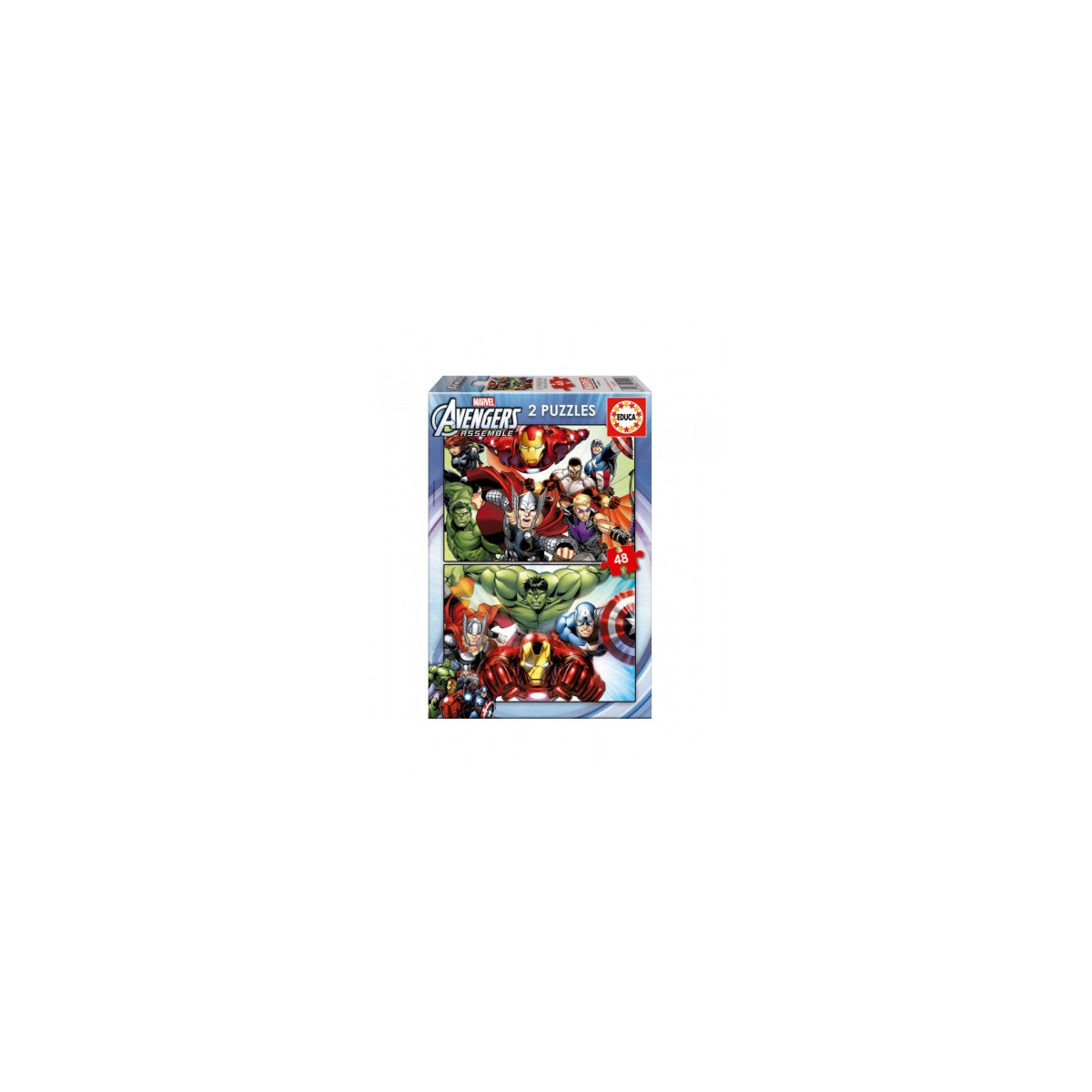 PUZZLE 2x48 AVENGERS DE 3 6 ANOS EDUCA BORRAS 15932