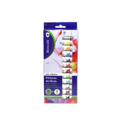 Bismark 327025 pintura acrilica 12 ml Multi Tubo