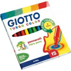 4866-ESTUCHE 12 ROTULADORES TURBO COLOR GIOTTO F416000