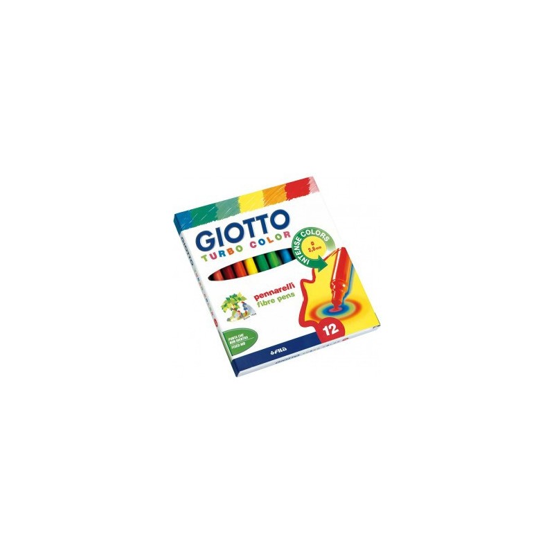4866-ESTUCHE 12 ROTULADORES TURBO COLOR GIOTTO F416000