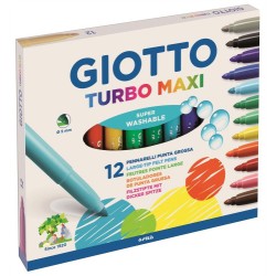 4867-ESTUCHE 12 ROTULADORES TURBO MAXI GIOTTO F454000