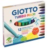 4867-ESTUCHE 12 ROTULADORES TURBO MAXI GIOTTO F454000