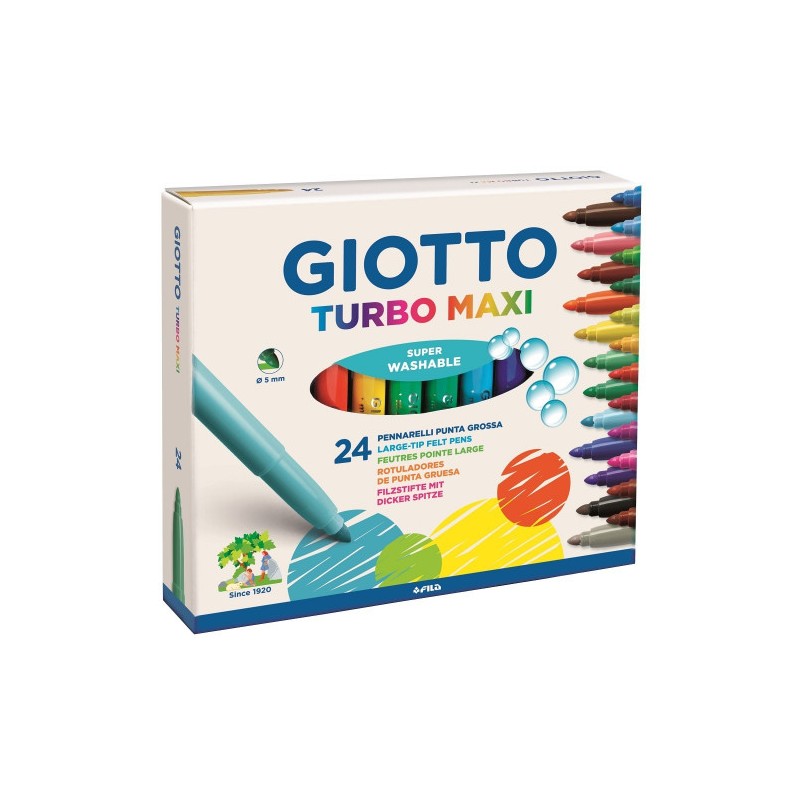 4868-ESTUCHE 24 ROTULADORES TURBO MAXI GIOTTO F455000 4868-ESTUCHE 24 ROTULADORES TURBO MAXI GIOTTO F455000