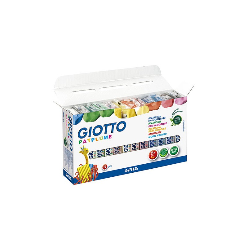 4871-CAJA 12 PLASTILINA PATPLUME 150G GIOTTO F51190000 4871-CAJA 12 PLASTILINA PATPLUME 150G GIOTTO F51190000