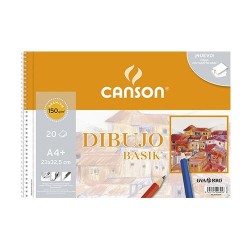4879-BLOC 20 HOJAS BASIK 150G A4+ GUARRO CANSON C200400695