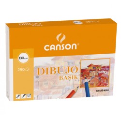 4881-PAQUETE 250 HOJAS BASIK 130G A4 GUARRO CANSON C200401405