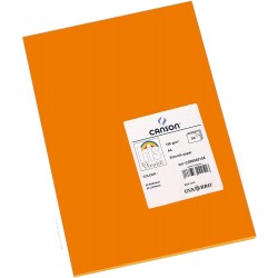 4901-PAQUETE 50 HOJAS CARTULINA IRIS A4 185G NARANJA GUARRO CANSON C200040158