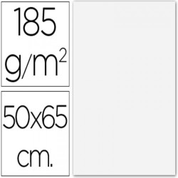 4904-PAQUETE 25 HOJAS CARTULINA IRIS 50X65 185G BLANCO GUARRO CANSON C200040218
