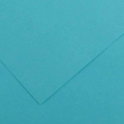 4907-PAQUETE 25 HOJAS CARTULINA IRIS 50X65 185G AZUL TURQUESA GUARRO CANSON C200040236