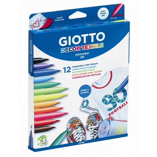 4910-ESTUCHE 12 ROTULADORES GIOTTO DECO TEXTIL GIOTTO F49490000