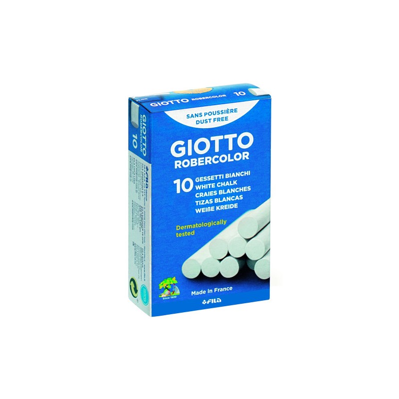 4916-CAJA 10 TIZAS BLANCAS GIOTTO F538700